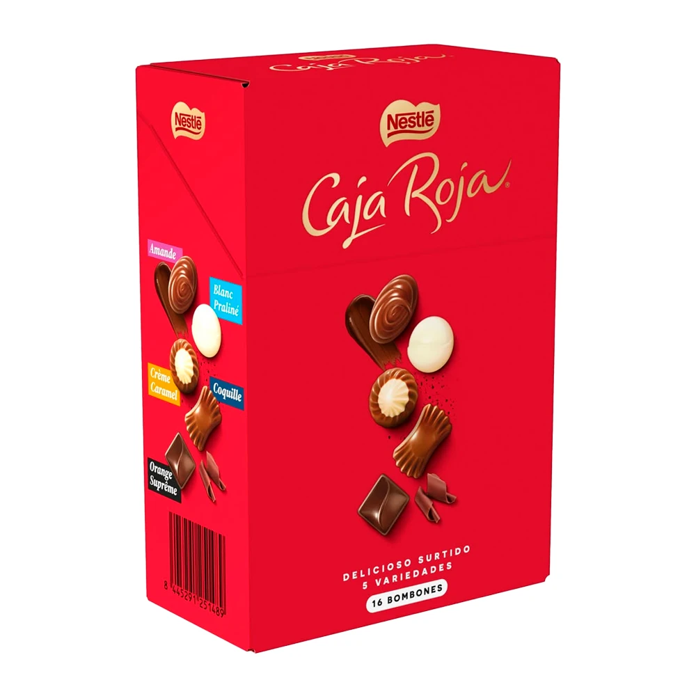 Bombom Nestle Caja Roja Sortido Caixa X16 Unidades 143G