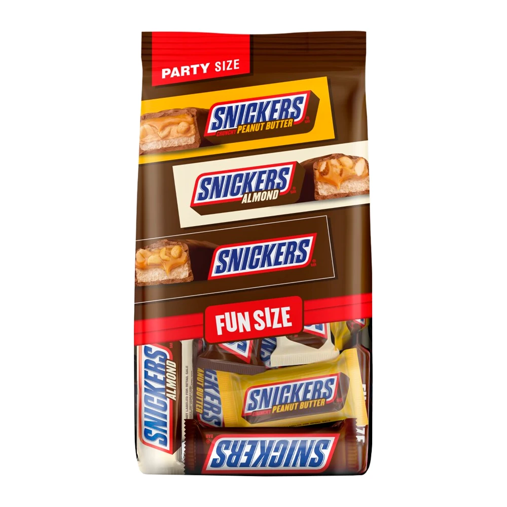 Chocolate Mars Snickers Party Sabores Sortidos Pacote 24.02Oz 681G