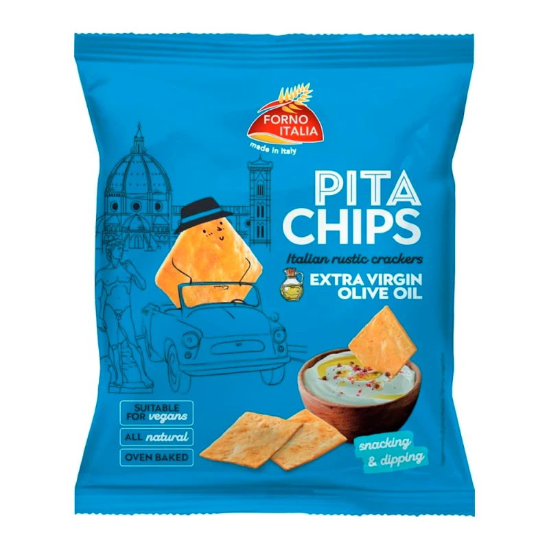 Salgadinho Pita Chips Bonta Lucane Com Azeite de Oliva Pacote 80G