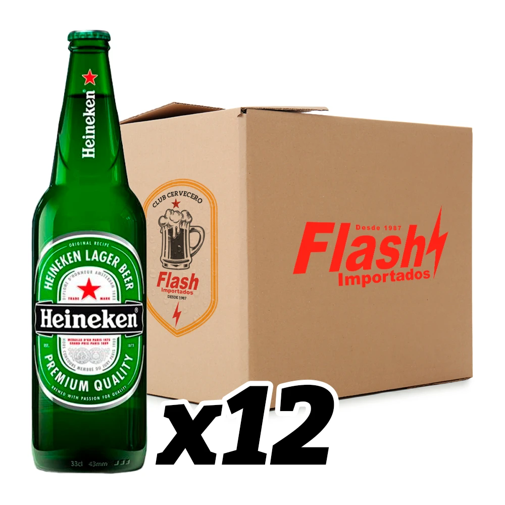 Cerveja Heineken Garrafa Caixa com 12x650ml