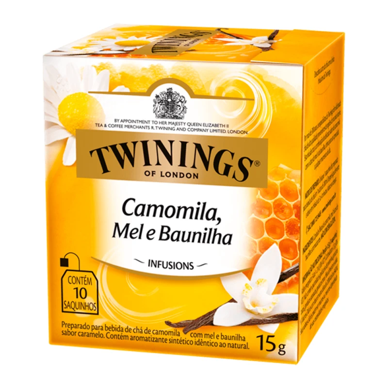Chá Camomila Mel e Baunilha 10 Saquinhos Twinings