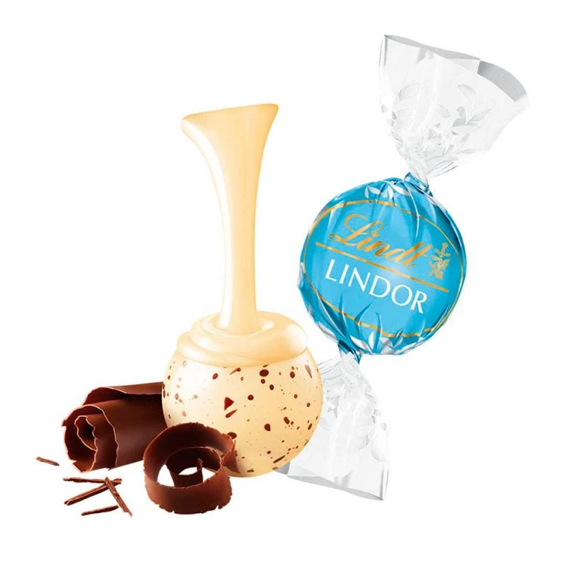 Bombom Lindt Lindor Branco Com Flocos  Unidade