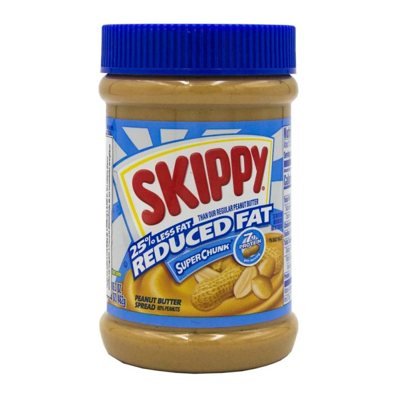 Manteiga de Amendoim Skippy Crocante Reduzido em Calorias 462G