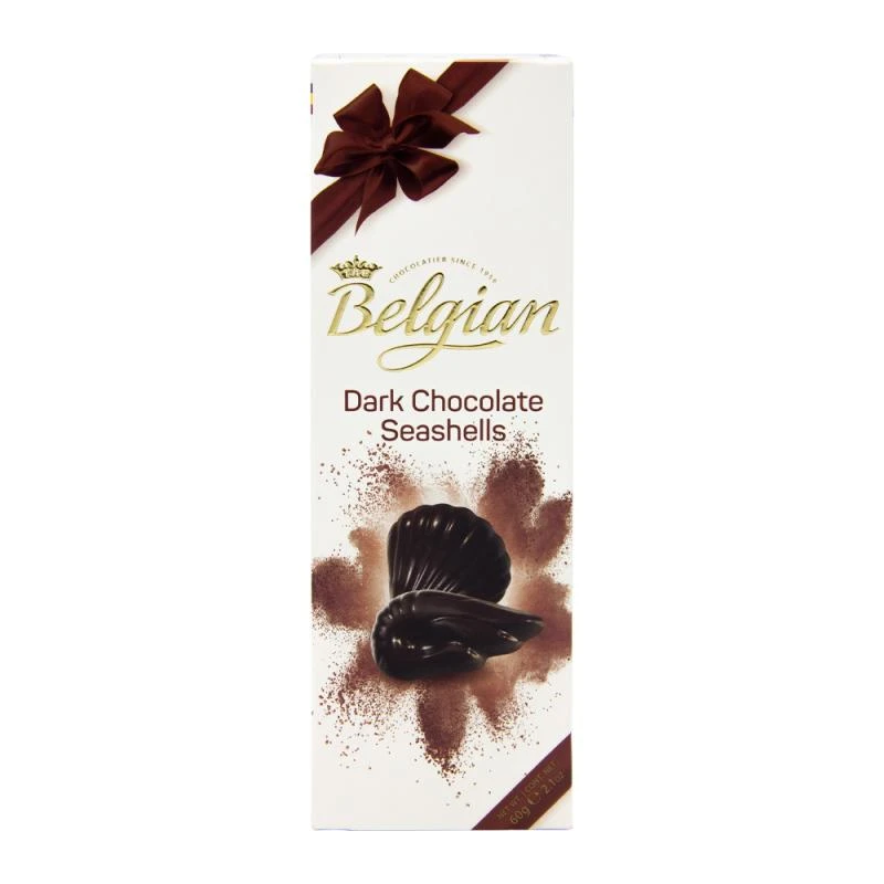 Bombom Belgian Seashells Chocolate Amargo 60G