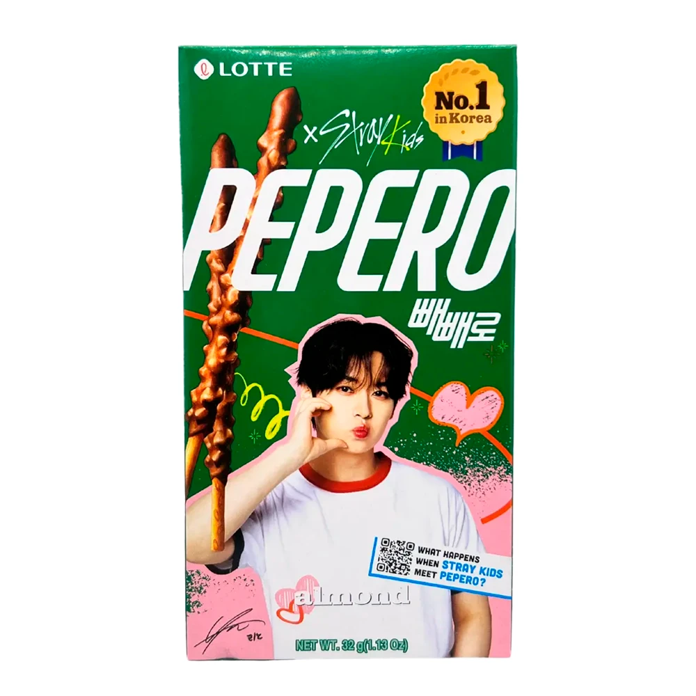 Palitinhos Lotte Pepero Chocolate e Amêndoa 32G