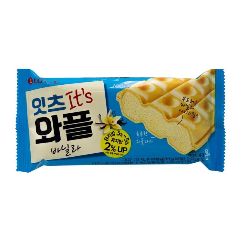 Sorvete Lotte Waffle Baunilha Sanduíche 140Ml