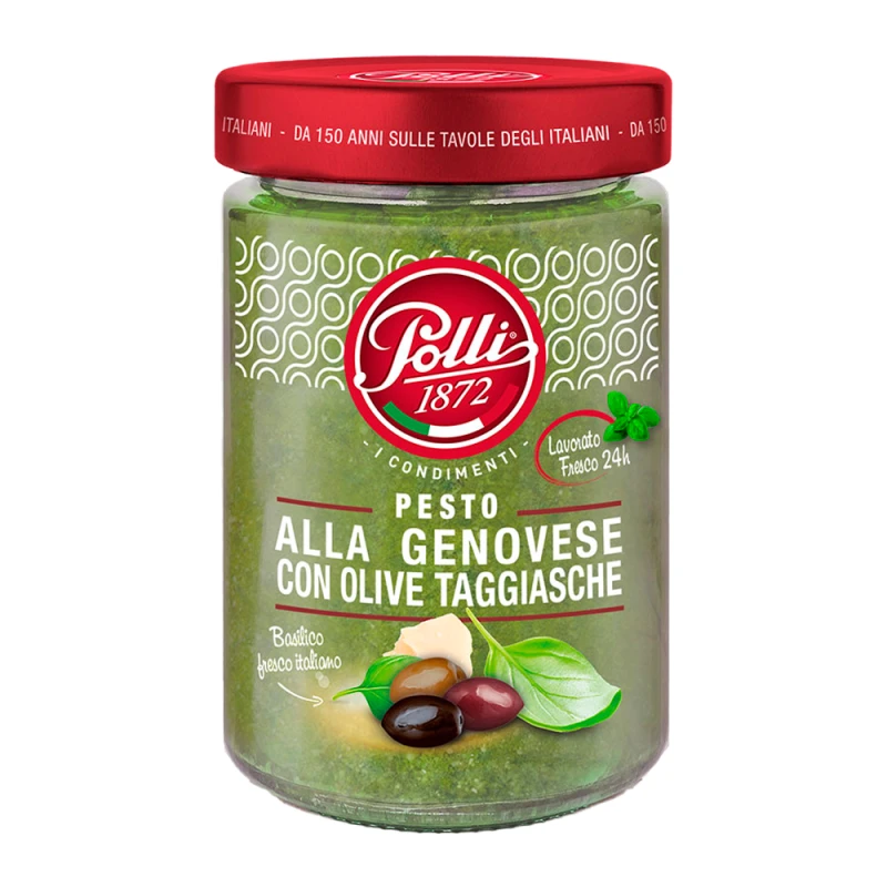 Molho Pesto Alla Genovese Com Azeite de Oliva e Manjericão Polli 190G