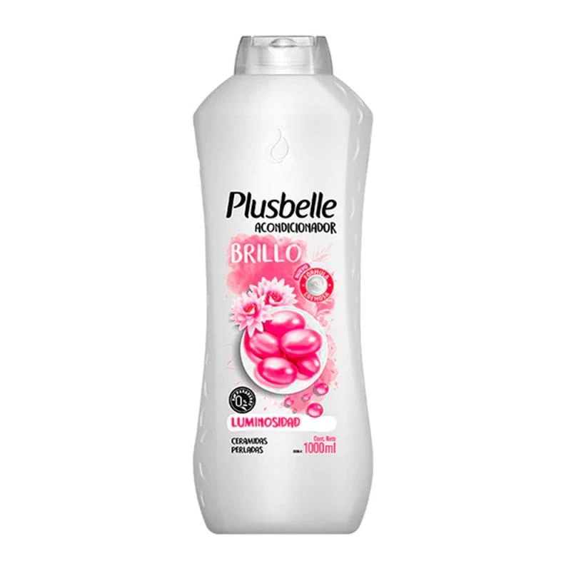 Condicionador Plusbelle Mais Brilho Com Ceramidas  de Pérolas 1Lt