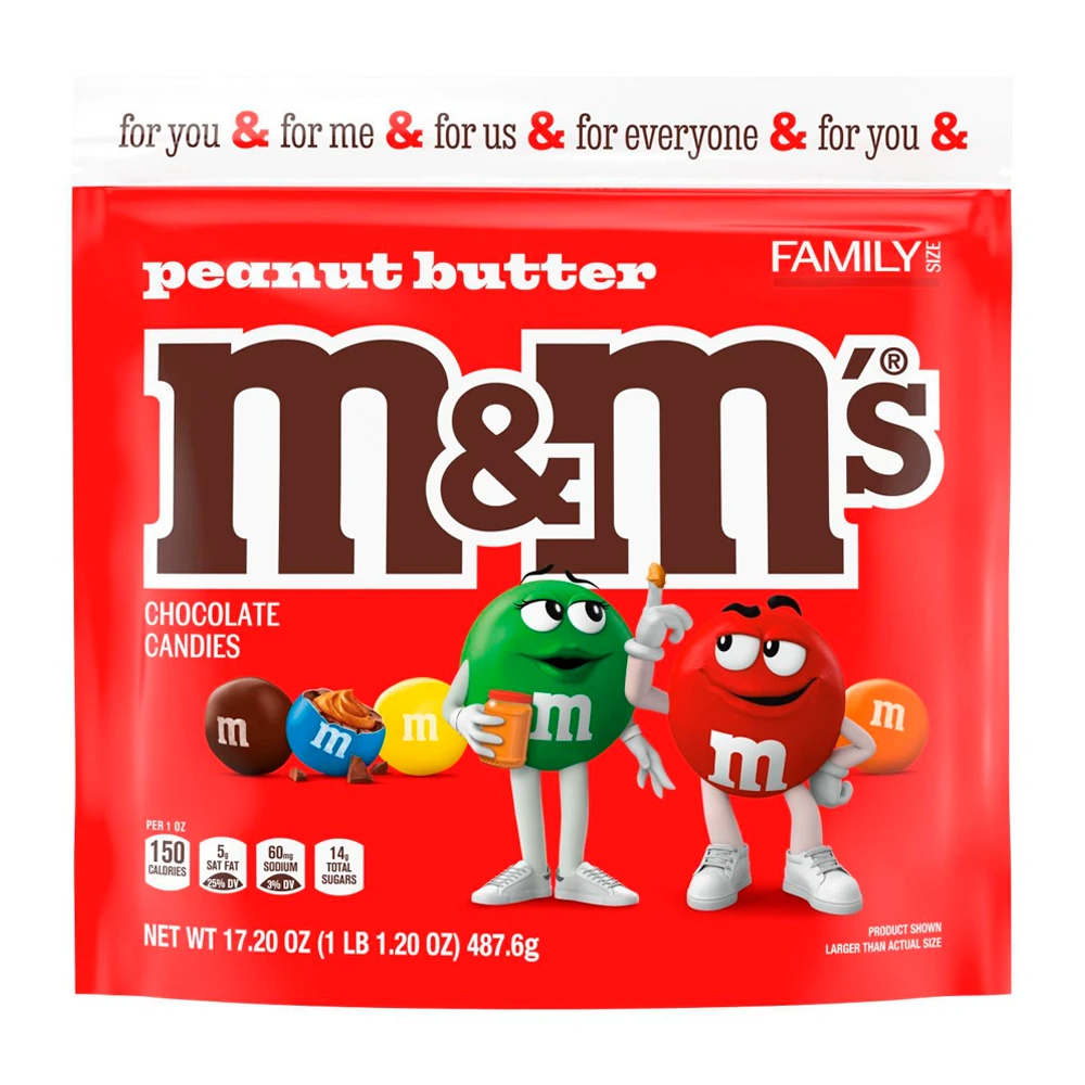 Chocolate Mars M&M Manteiga de Amendoim Pacote 17.20Oz 488G