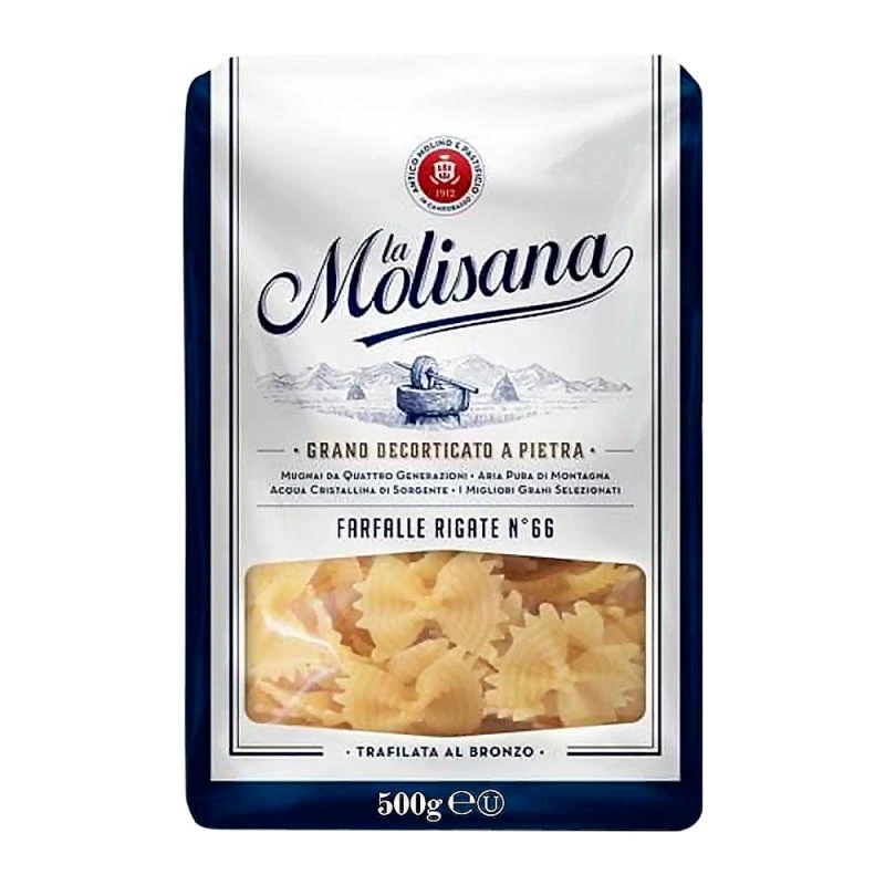 Macarrão Farfalle Rigate Numero 66 Pacote 500G La Molisana 