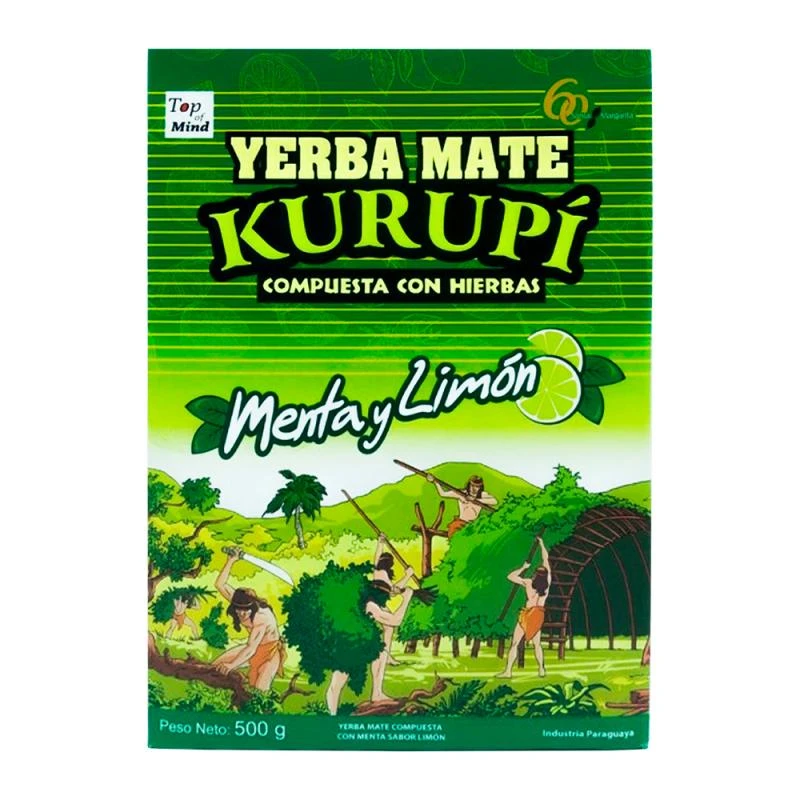 Erva Mate Kurupi Menta e Limão 500G