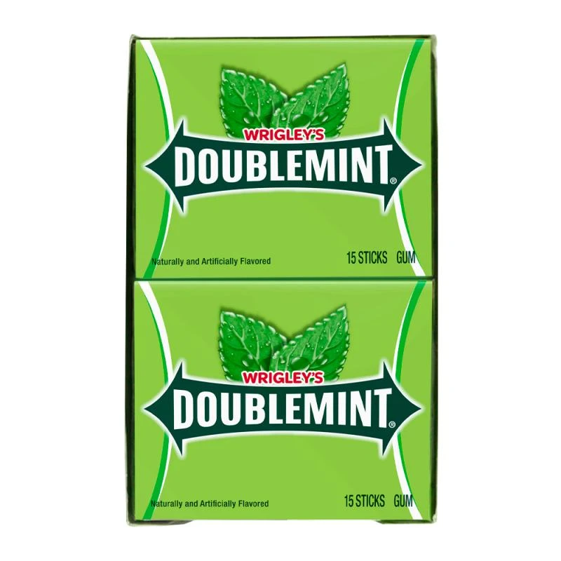 Chicletes Wrigleys Menta Dupla 10 X 15 Und