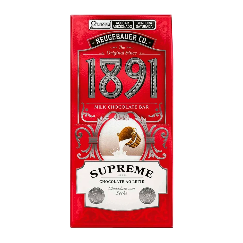 Barra Chocolate Neugebauer 1891 Ao Leite 90G