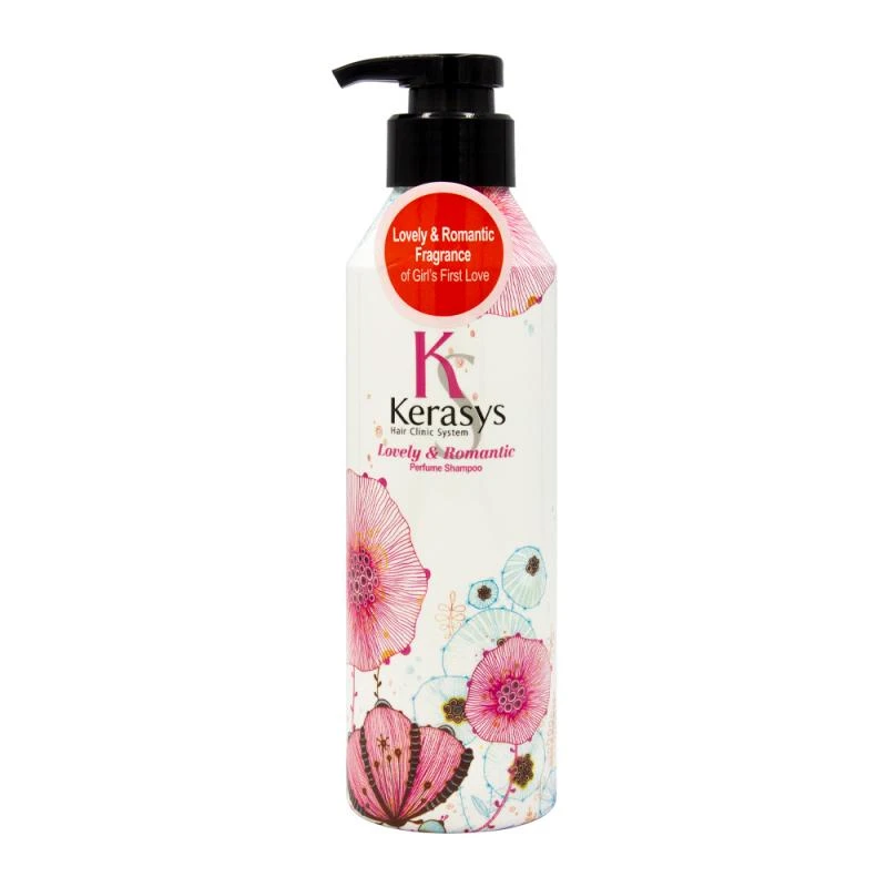 Shampoo Kerasys Lovely Romantic Rosa Frasco 400Ml