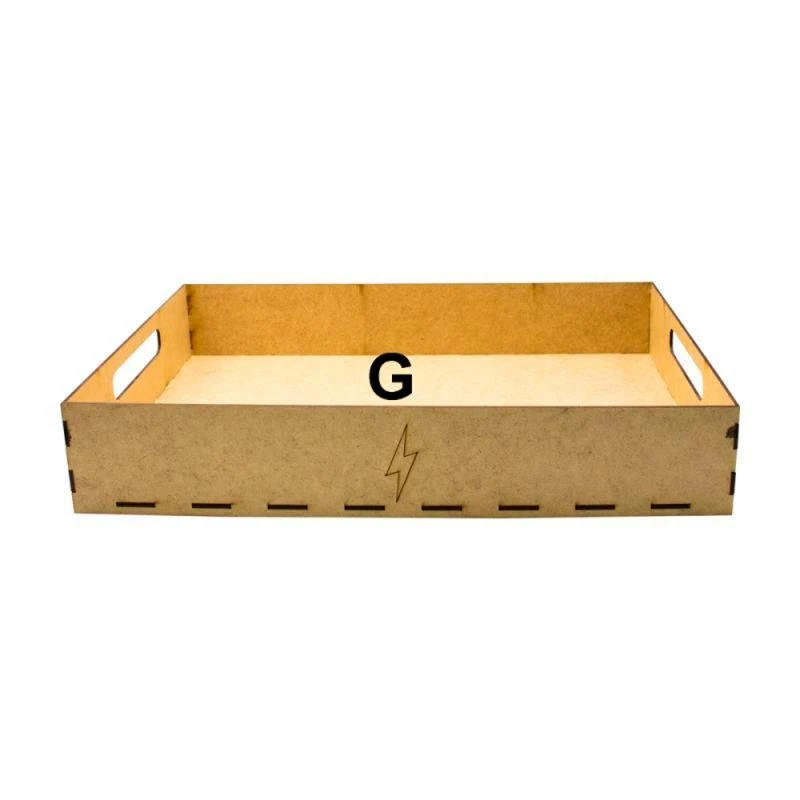 Caixa de Mdf Para Montar Cesta Tamanho G 40X30X7 Cm