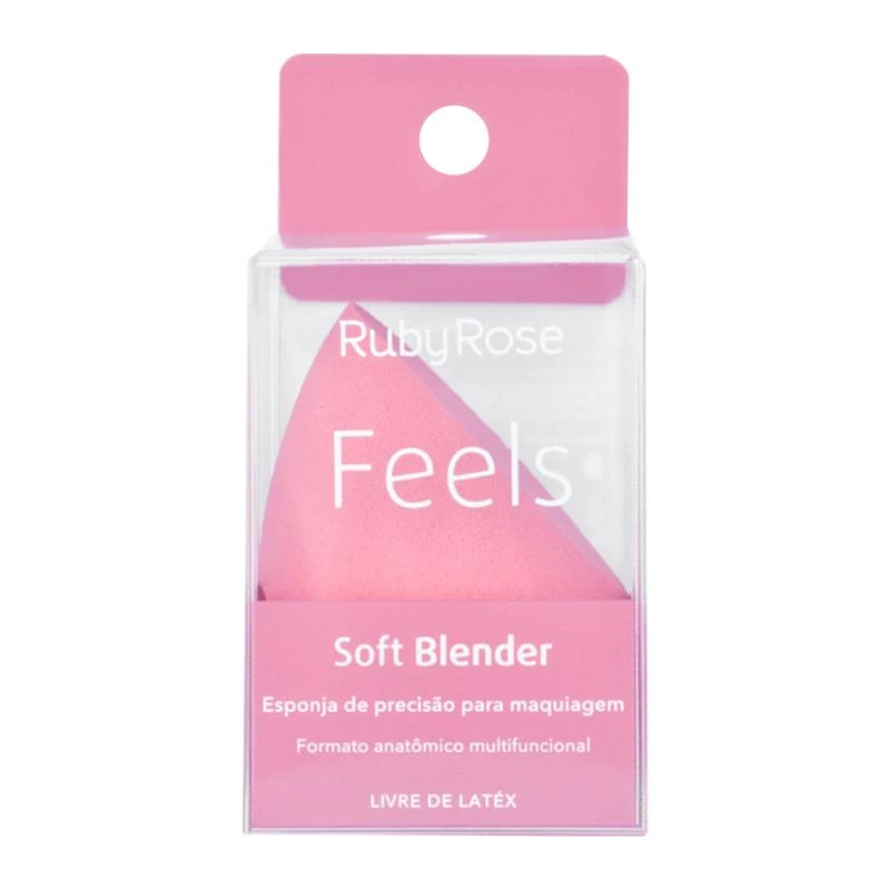 Esponja Para Base Ruby Rose Ovinho Rosa Hb-01
