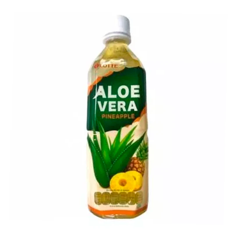 Suco de Abacaxi Com Aloe Vera Lotte Garrafa 500Ml