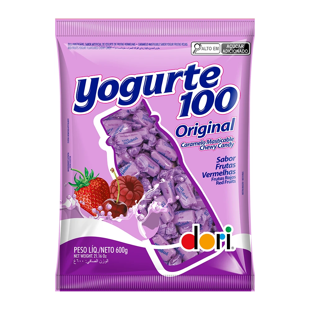 Bala Dori Iogurte Frutas Vermelhas 600G