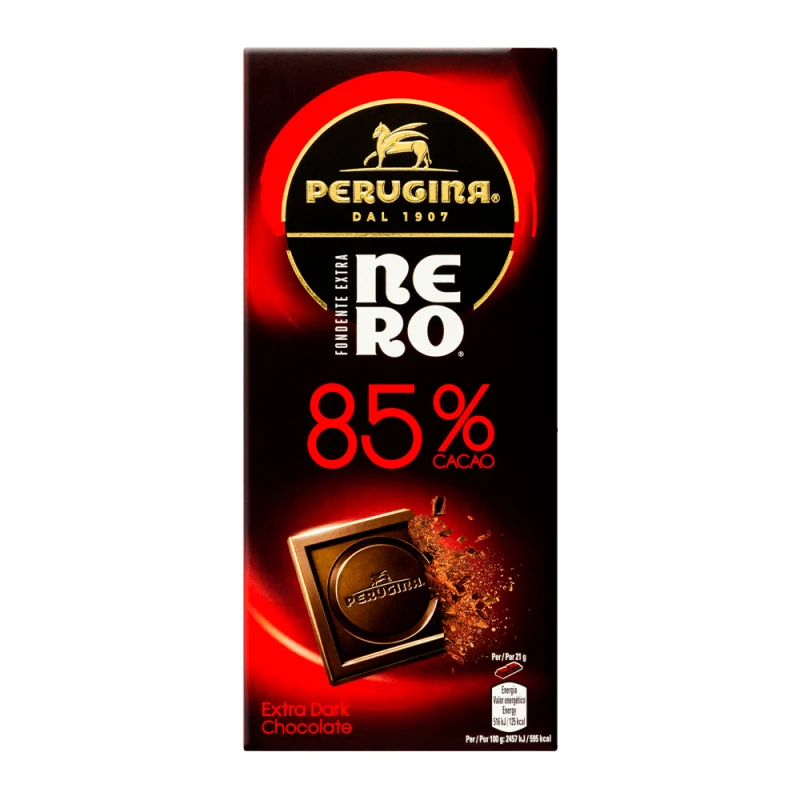Barra Chocolate Perugina Extra Dark 85% Cacau 85G