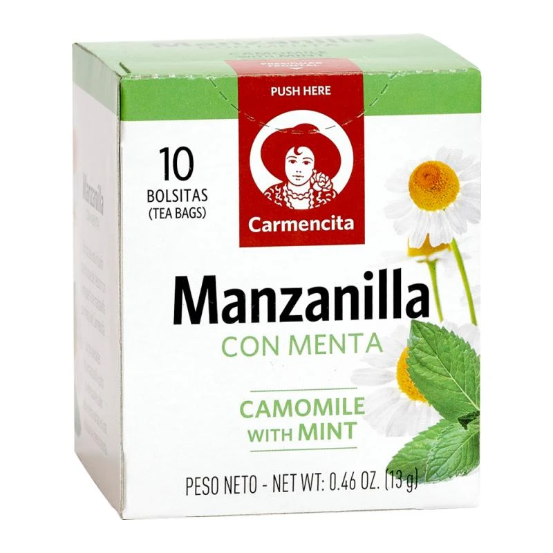 Chá Carmencita Camomila Com Menta 10 Bags 