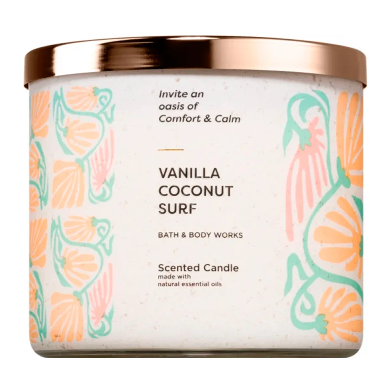 Vela Aromática Bath & Body Works Vanilla Coconut Surf 411G