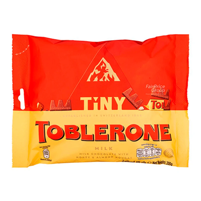 Chocolate Toblerone Mini Ao Leite Pacote 200G