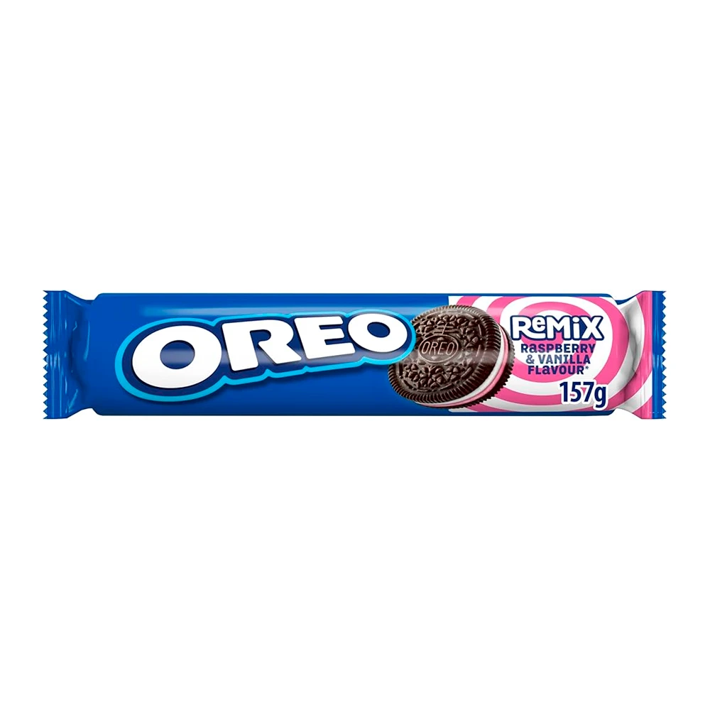 Bolacha Oreo Remix Raspberry e Baunilha Pacote 157G