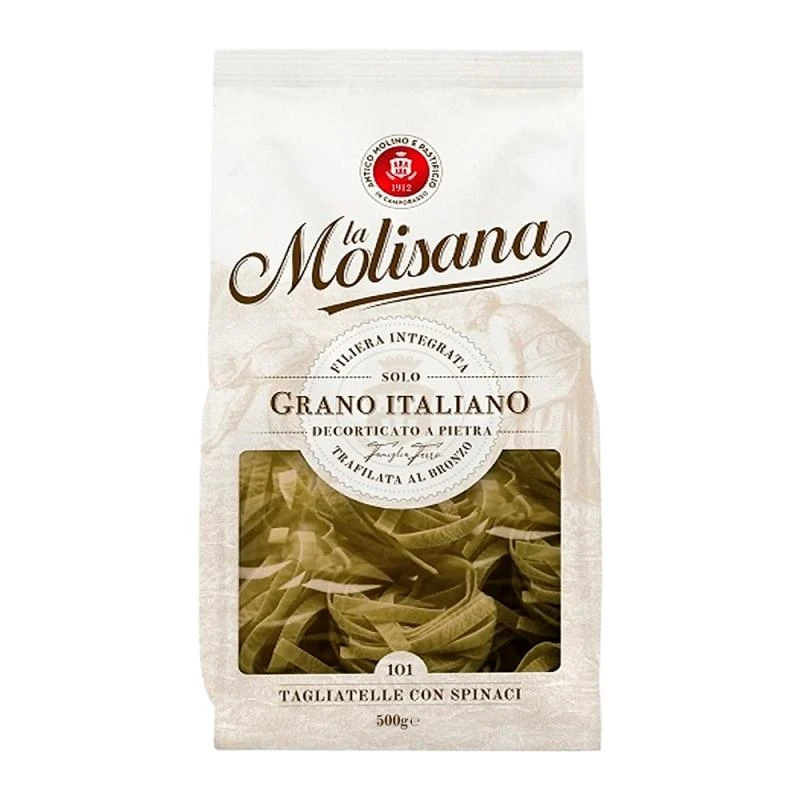 Macarrão Tagliatelle Com Espinafre Numero 101 Pacote 500G La Molisana 
