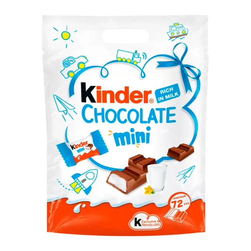 Chocolate Kinder Mini Com 72 Unidades Pacote 460G