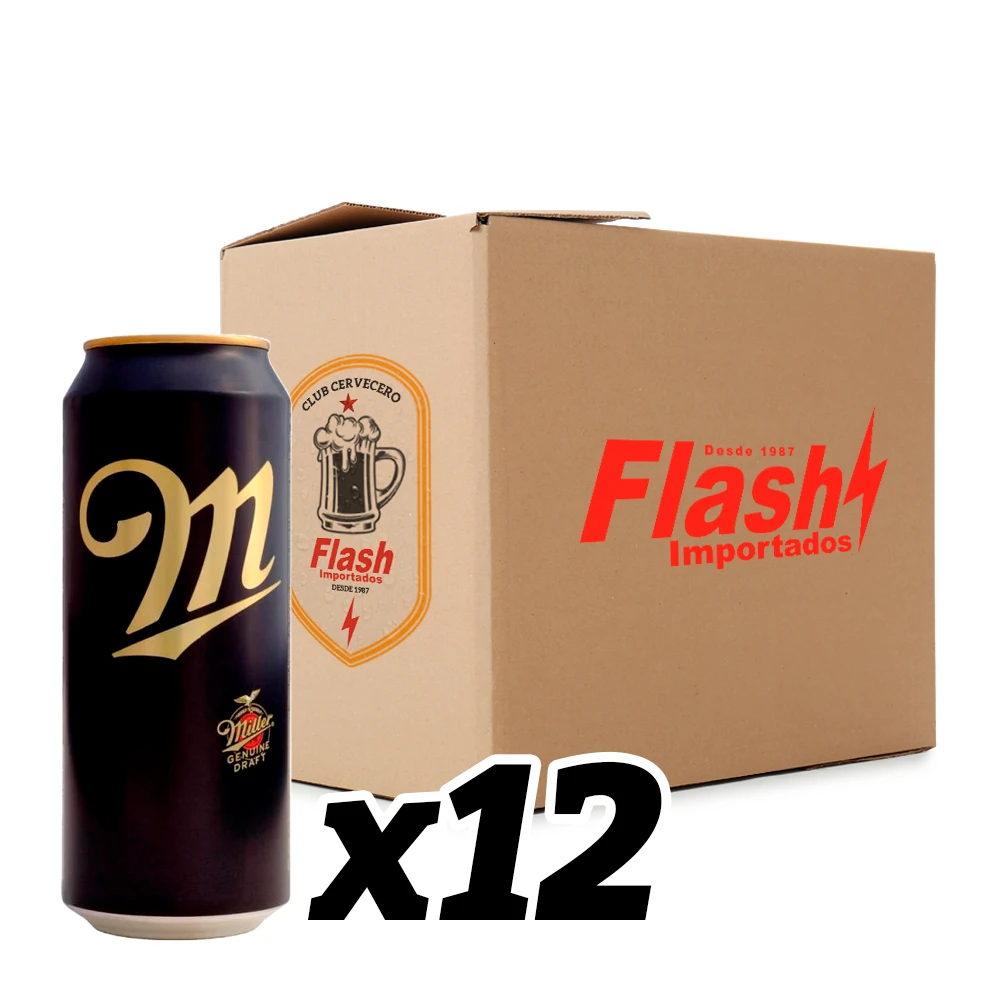 Cerveja Miller Draft Lata Caixa com 12x269ml