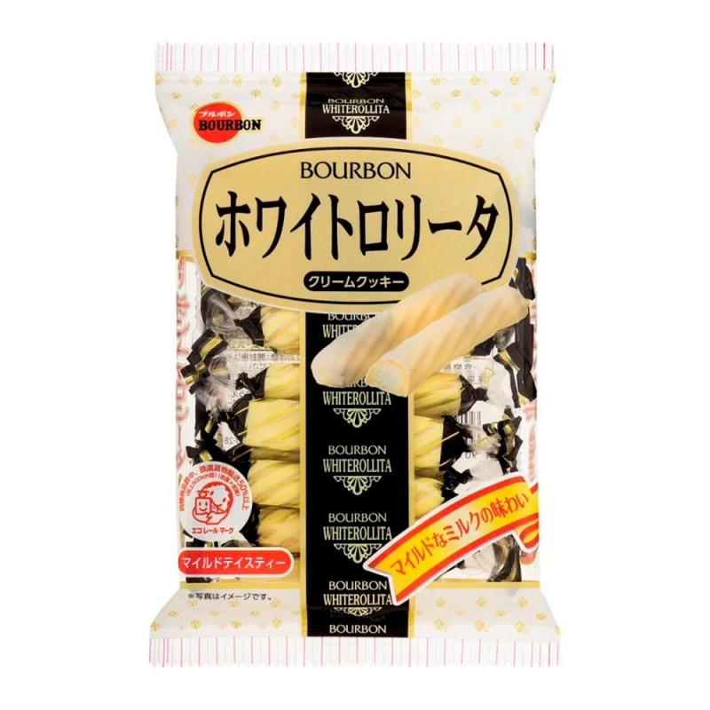 Biscoito Bourbon Banhada em Chocolate Branco Pacote X14Un