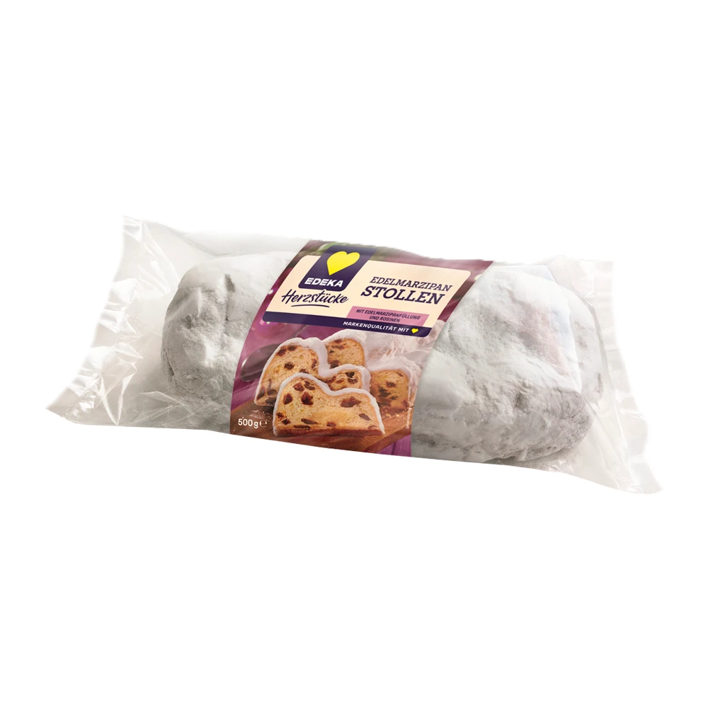 Stollen Edeka Recheado Marzipã Pacote 500G