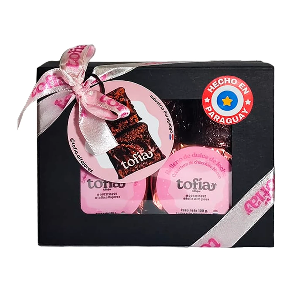 Alfajor Tofia Kit de Presente Caixa Preta X5Unidades