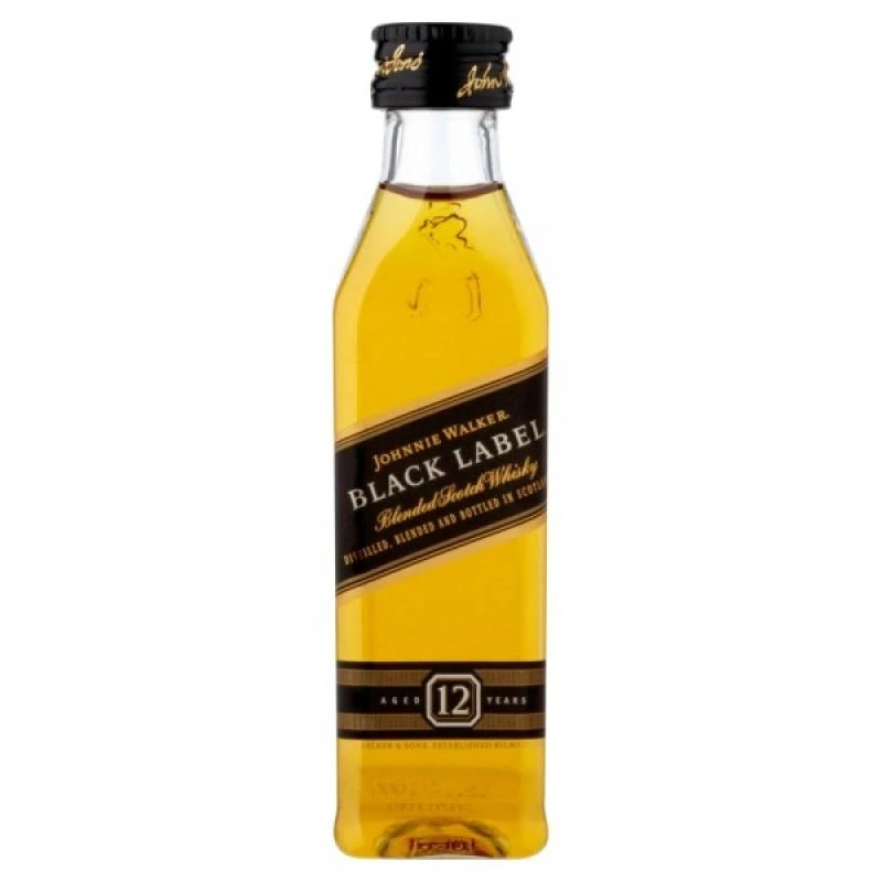Whisky Johnnie Walker Black Label 12 Anos Miniatura 50Ml