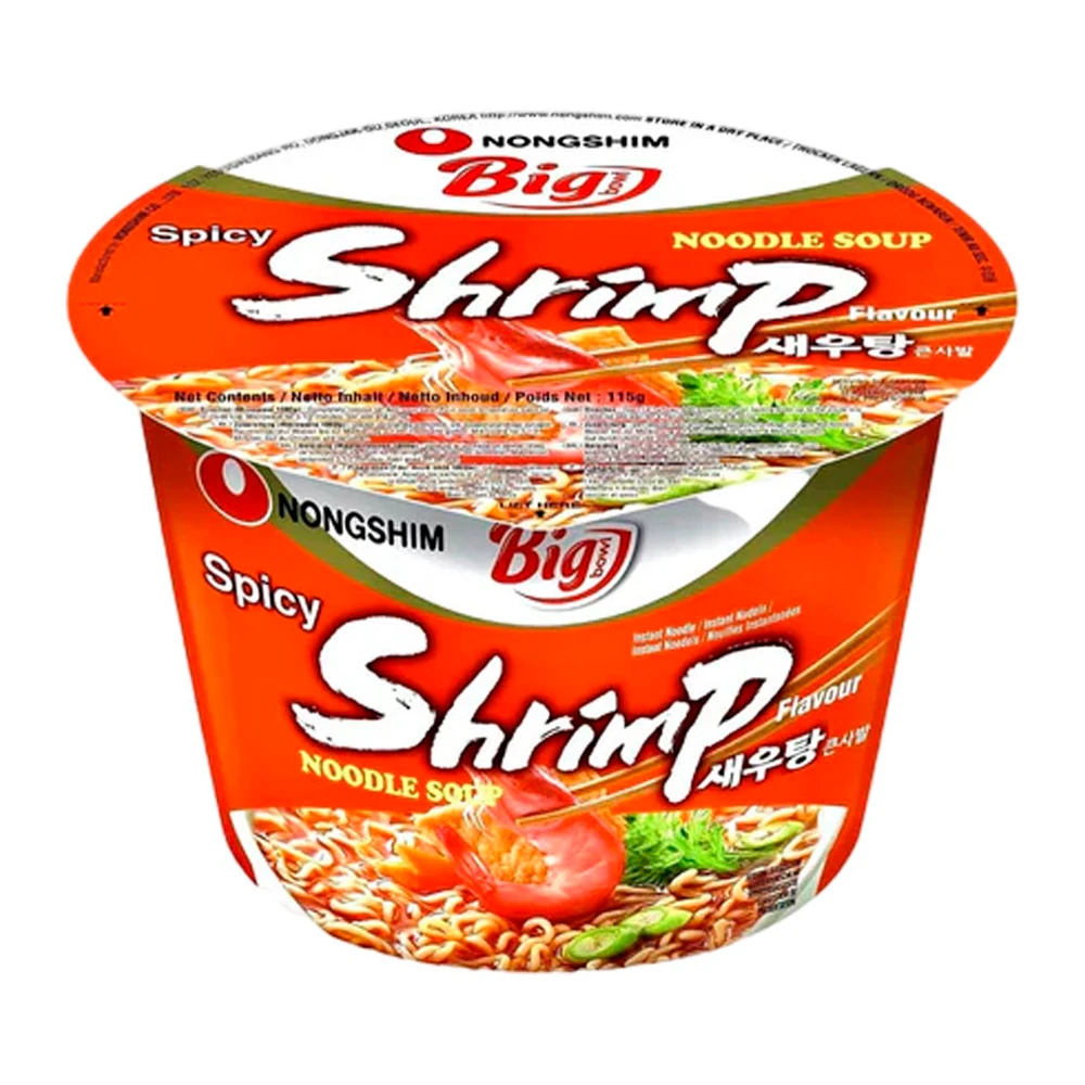 Macarrão Nongshim Camarão Apimentado Pote 115G