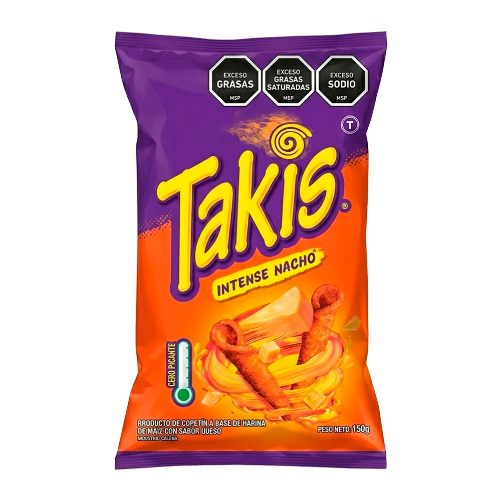 Salgadinho Bimbo Takis Intense Nacho Pacote 150G