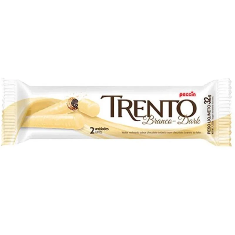 Chocolate Peccin Trento Branco Meio Amargo 29G