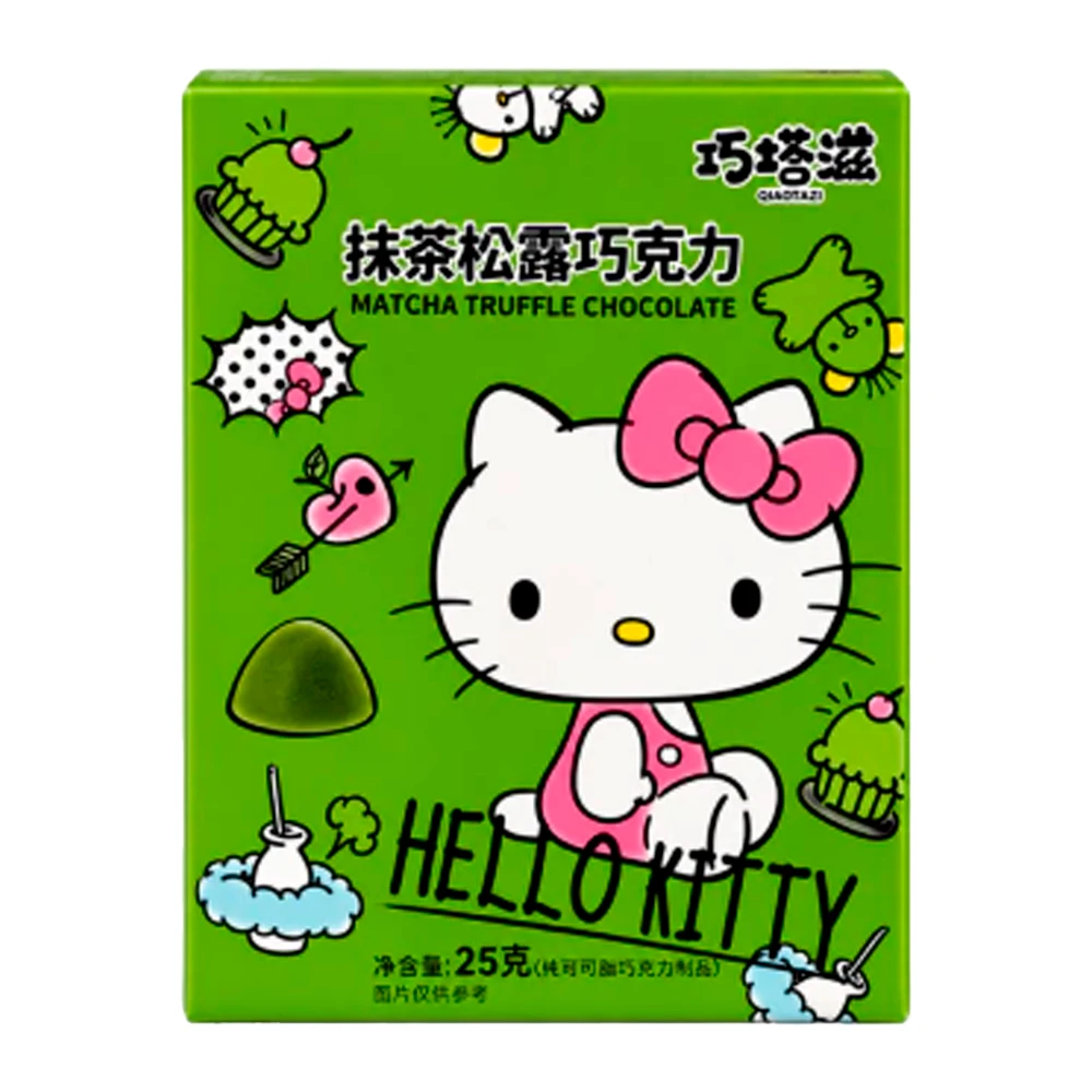 Chocolate Sanrio Hello Kitty Trufa Matcha Caixa 25G