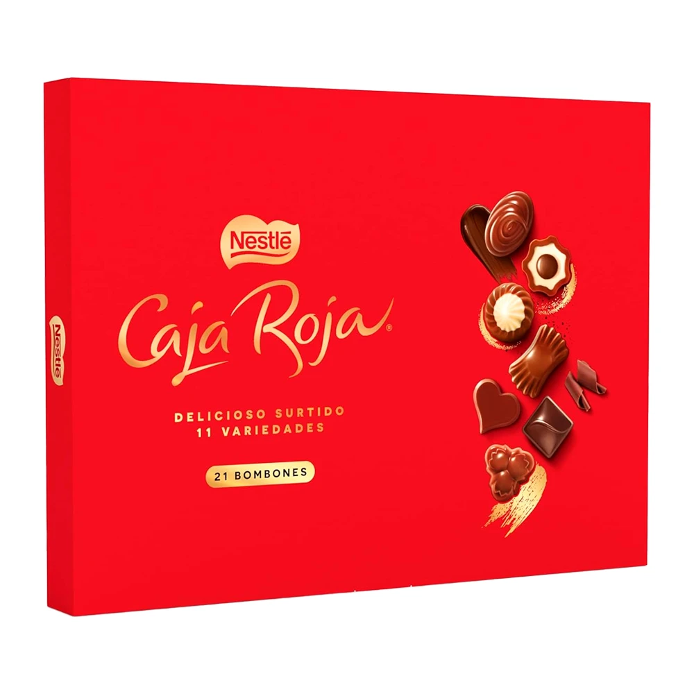 Bombom Nestle Caja Roja Sortido Caixa X21 Unidades 198G