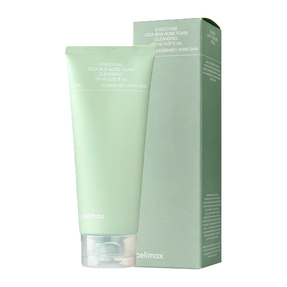 Limpador Facial Celimax Ji Woo Gae Cica BHA Acne Foam Cleansing 150Ml