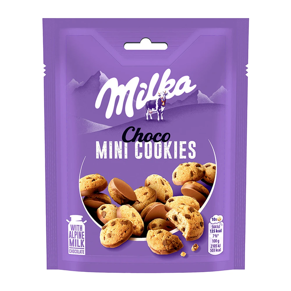 Biscoito Milka Cookies Mini Pacote 110G