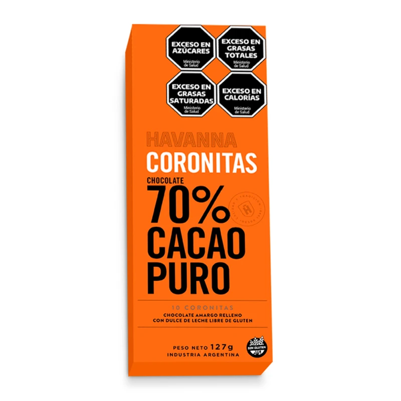 Chocolate Havanna Coronitas 70% Cacau 127G