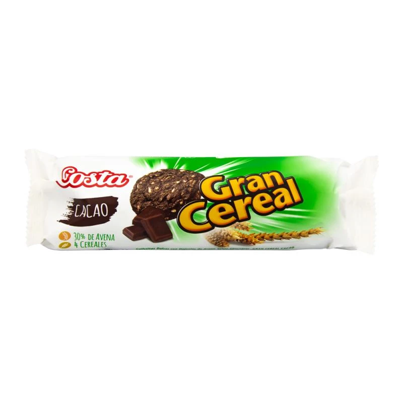 Biscoito Costa Cereal Com Cacau 135G