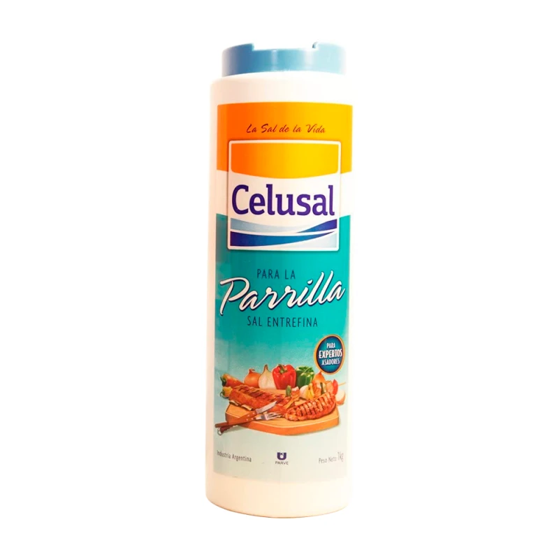 Sal de Parrilla Entrefina Celusal Saleiro 1Kg