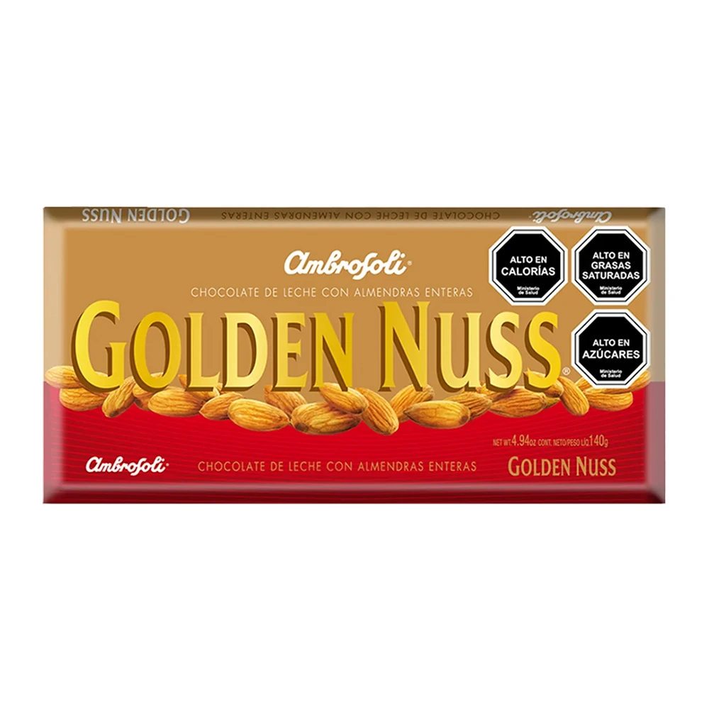 Barra Chocolate Ambrosoli Golden Nuss 140G