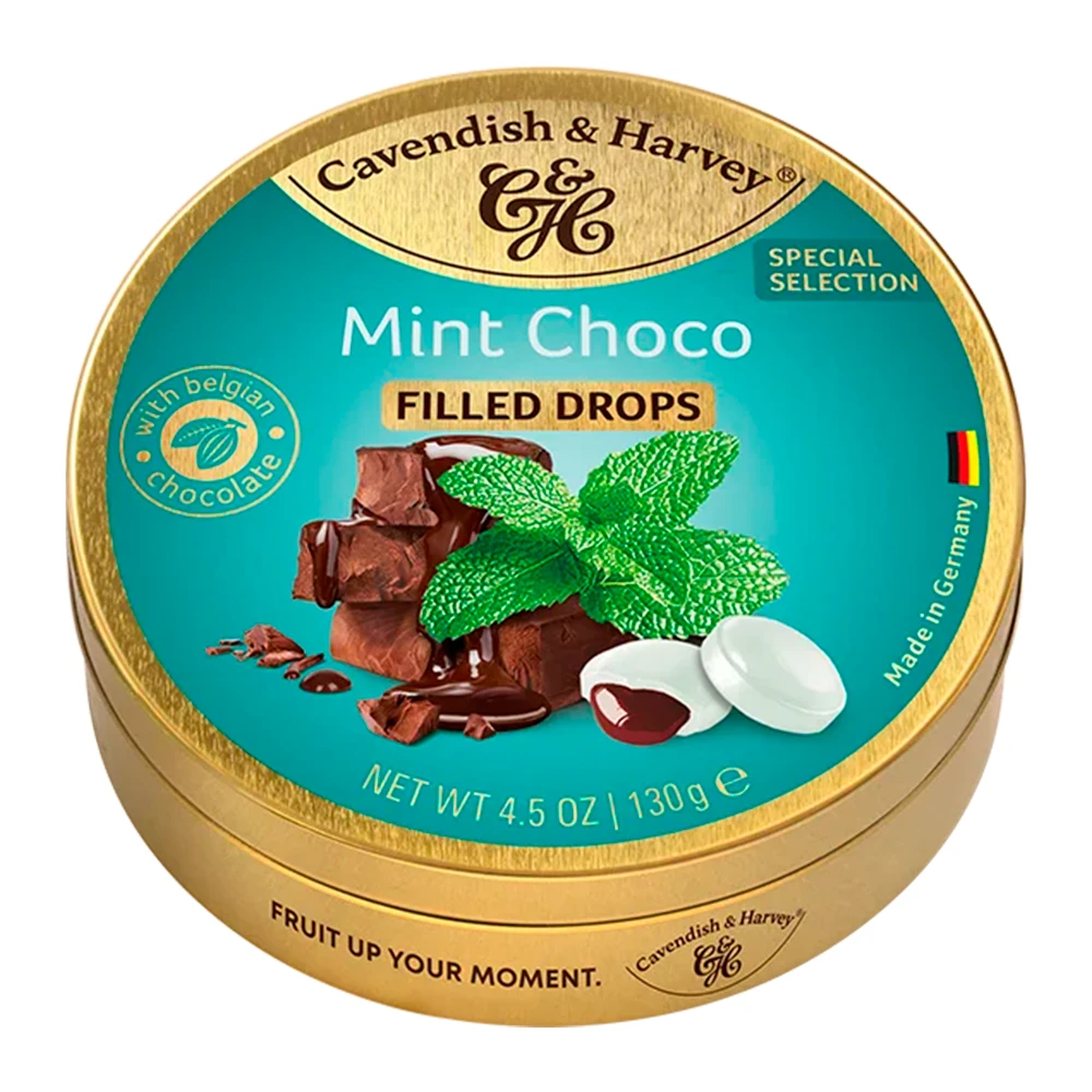 Bala Cavendish Menta e Chocolate Lata 130G