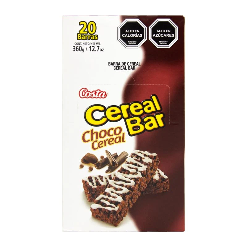 Cereal Costa Chocolate Caixa Com 20 Unidades