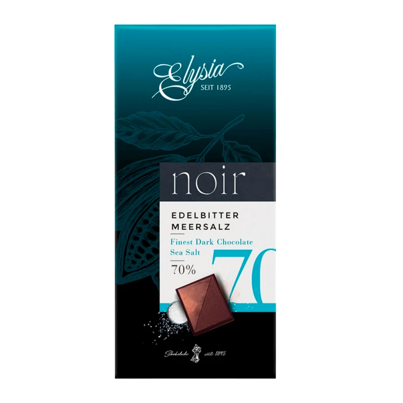 Barra de Chocolate Weinrich Elysia Sal e 70% Cacau 100G