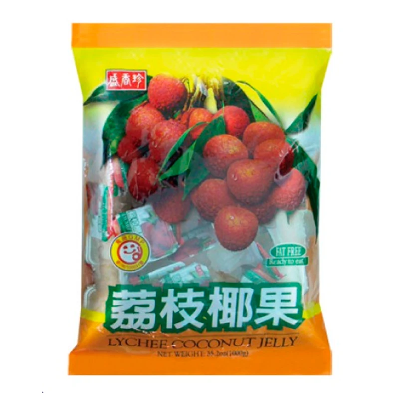 Mini Gelatina de Lychee e Coco Pacote 1Kg