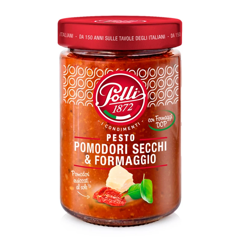 Molho de Tomate Seco e Queijo Polli 190G